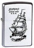 Zippo 205 Boat-Zippo Satin Chrome - туристическое снаряжение в Минске