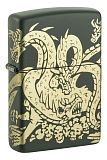 Zippo 48907 Dragon Design Green Matte - туристическое снаряжение в Минске