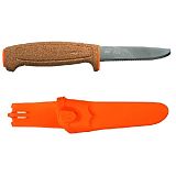 Нож Morakniv Floating Serrated Knife, пробковая ручка, оранжевый - туристическое снаряжение в Минске