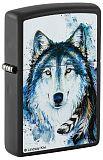 Zippo 48936 Feed the Good Wolf Black Matte - туристическое снаряжение в Минске